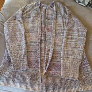 Sonoma Women's Striped Open-Front Cardigan